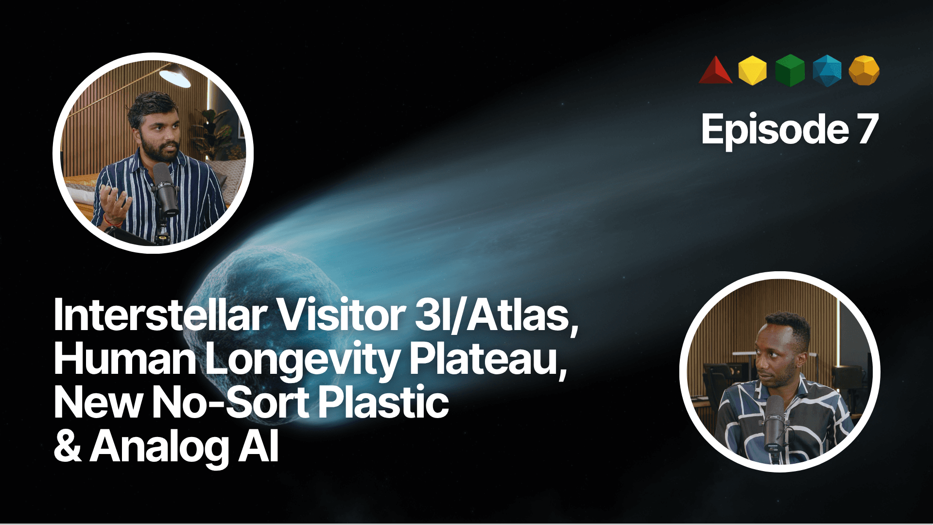 Interstellar Visitor 3I/Atlas, Human Longevity Plateau, New No-Sort Plastic & Analog AI